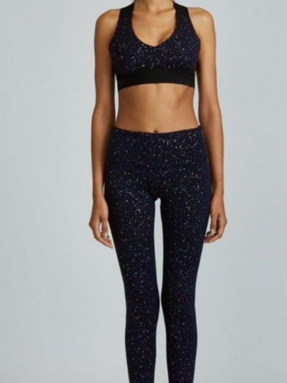 Noli Black Speckled High-Rise Leggings